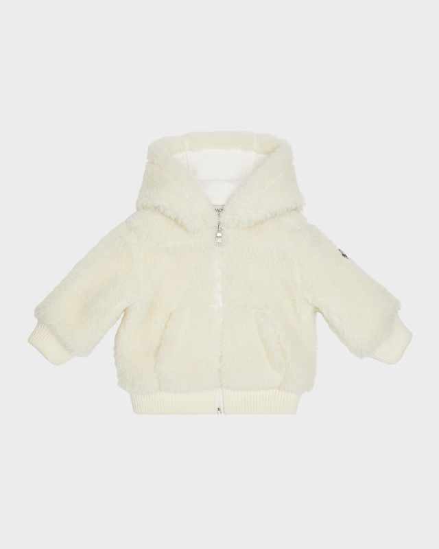 Girl's Teddy Fleece Faux Fur Jacket, Size 3M-