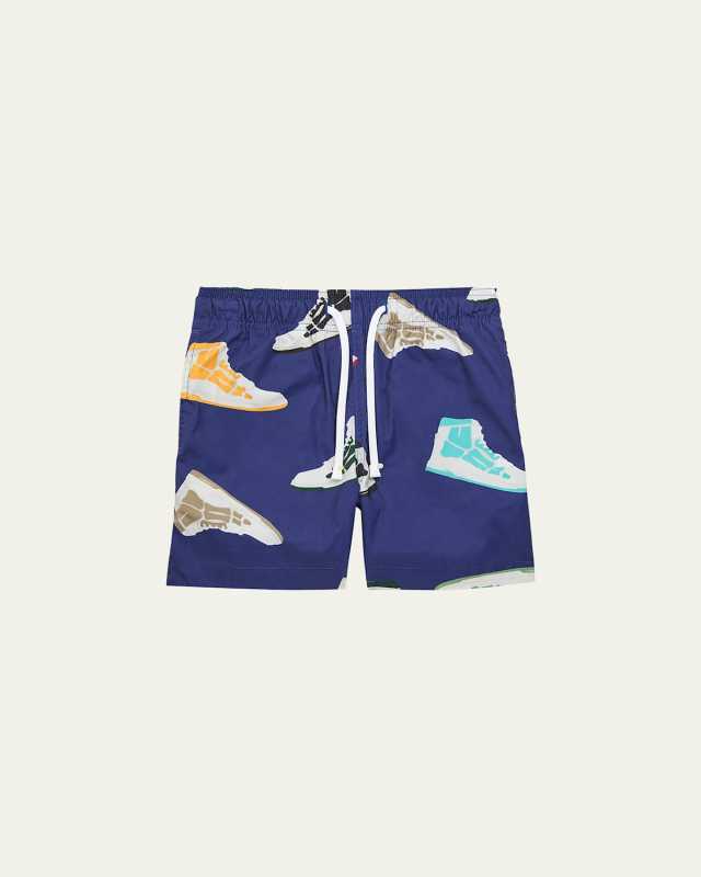Boy's Skel Top Swim Shorts, Size 4-12