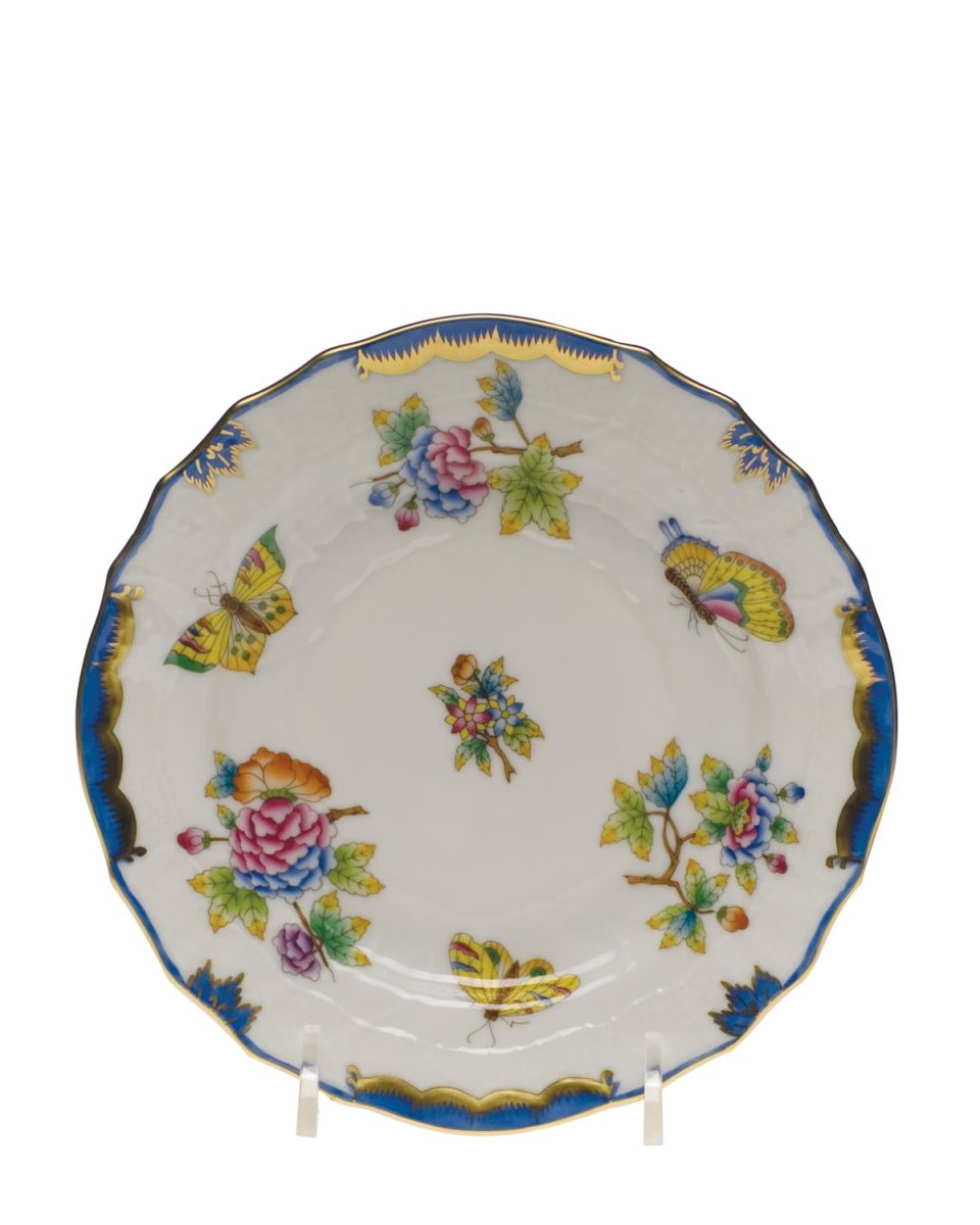 Queen Victoria Blue Bread & Butter Plate