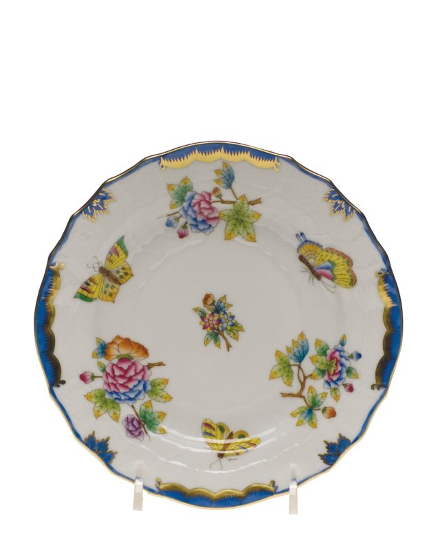 Queen Victoria Blue Bread & Butter Plate