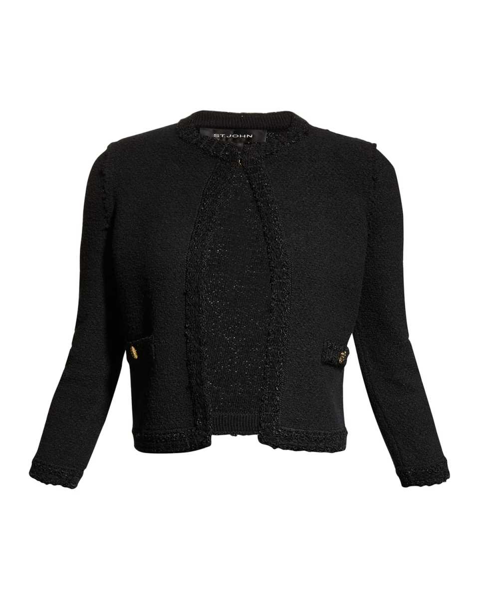 Boucle Raw-Edge Jacket