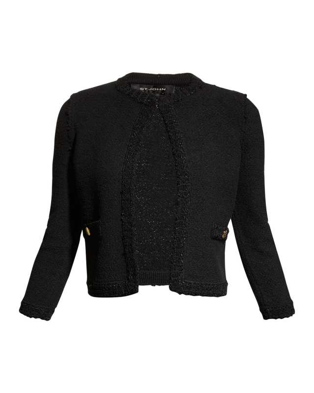 Boucle Raw-Edge Jacket