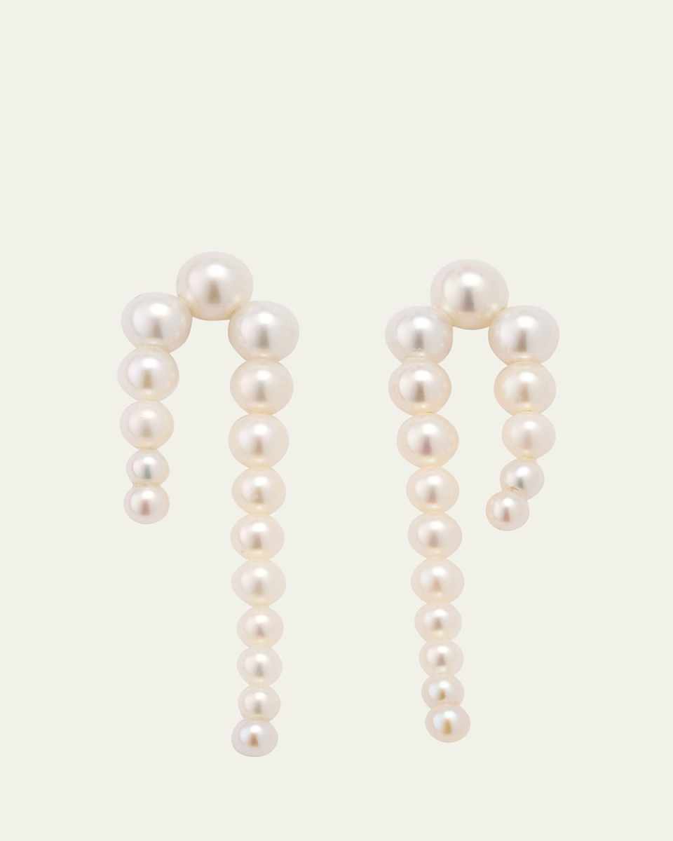 14K Recycled Yg Petite Perle Nuit Earrings with Freshwater Pearls