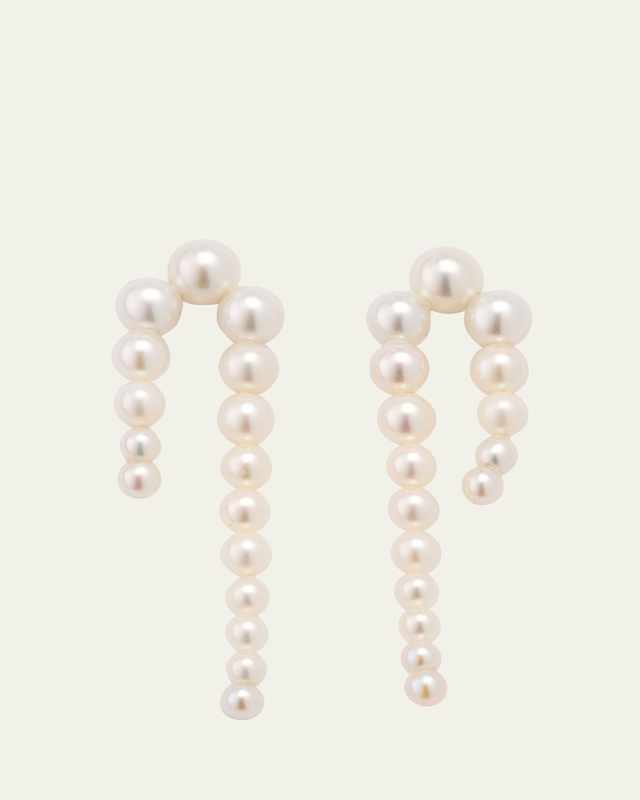 14K Recycled Yg Petite Perle Nuit Earrings with Freshwater Pearls
