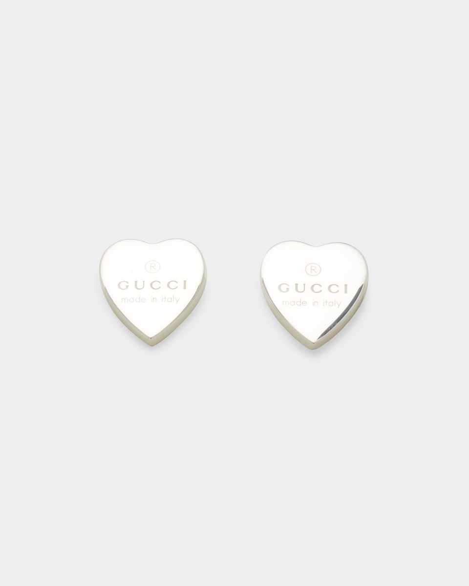 Engraved Heart Trademark Earrings