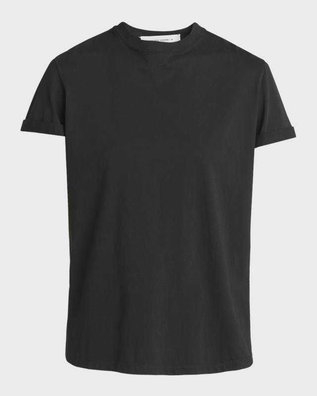Golden Distressed Short-Sleeve T-Shirt