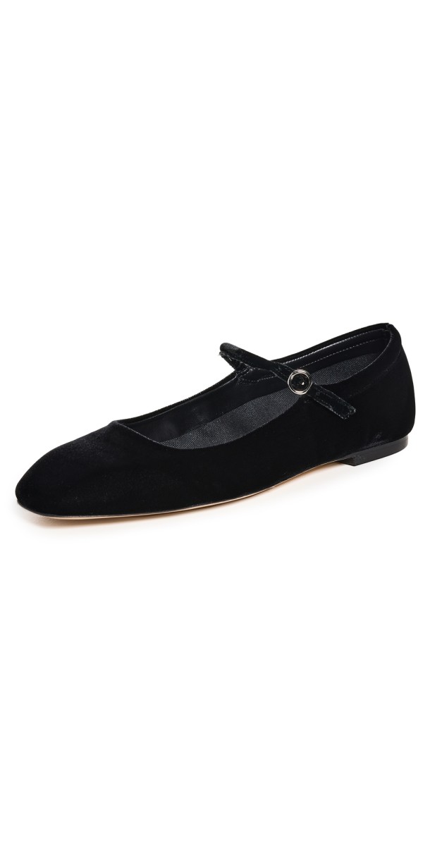 AEYDE Uma Flats Black