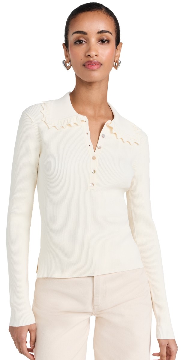 Ulla Johnson Liese Pullover Sweater Alabaster