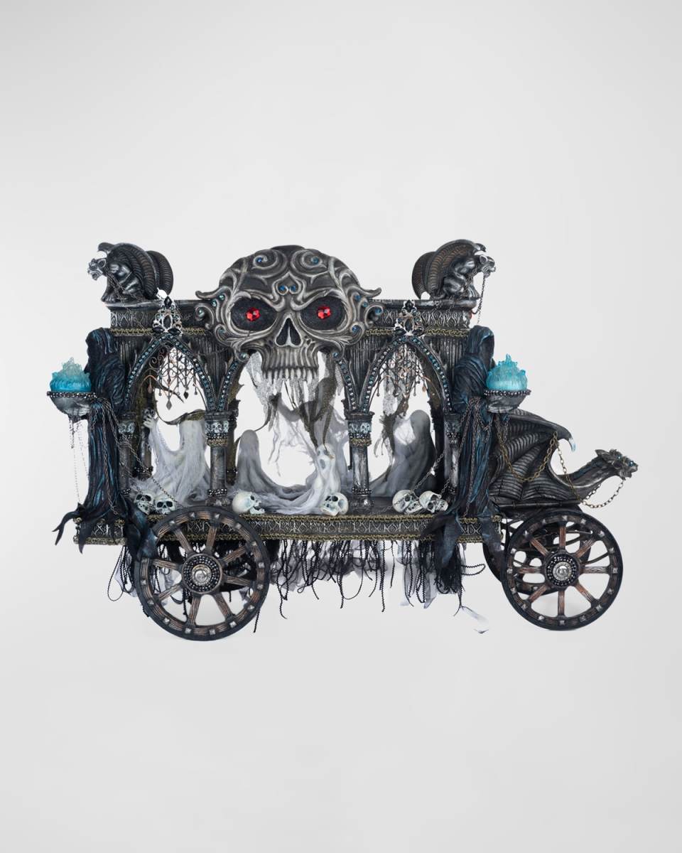 Grim Reaper Carriage Halloween Decor