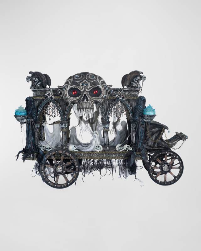 Grim Reaper Carriage Halloween Decor
