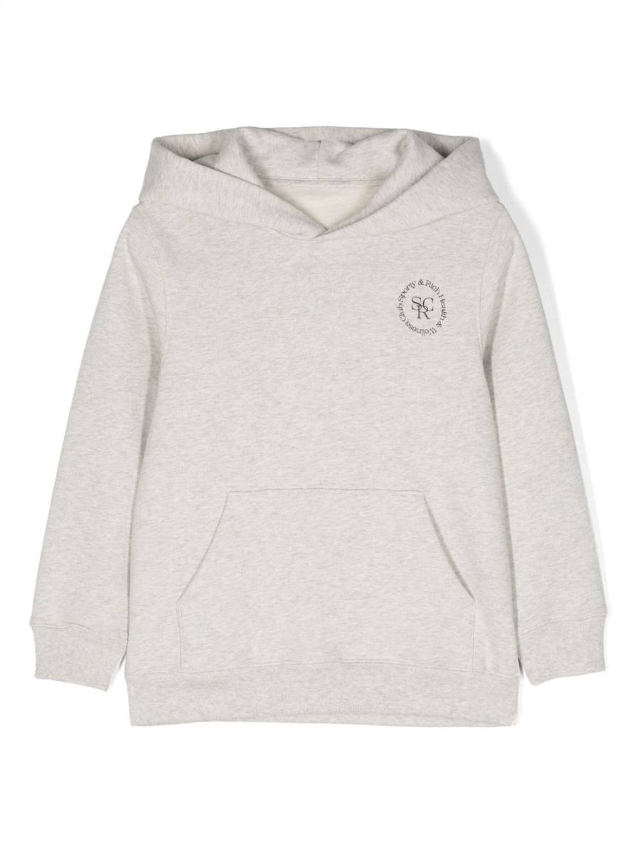logo-print cotton hoodie