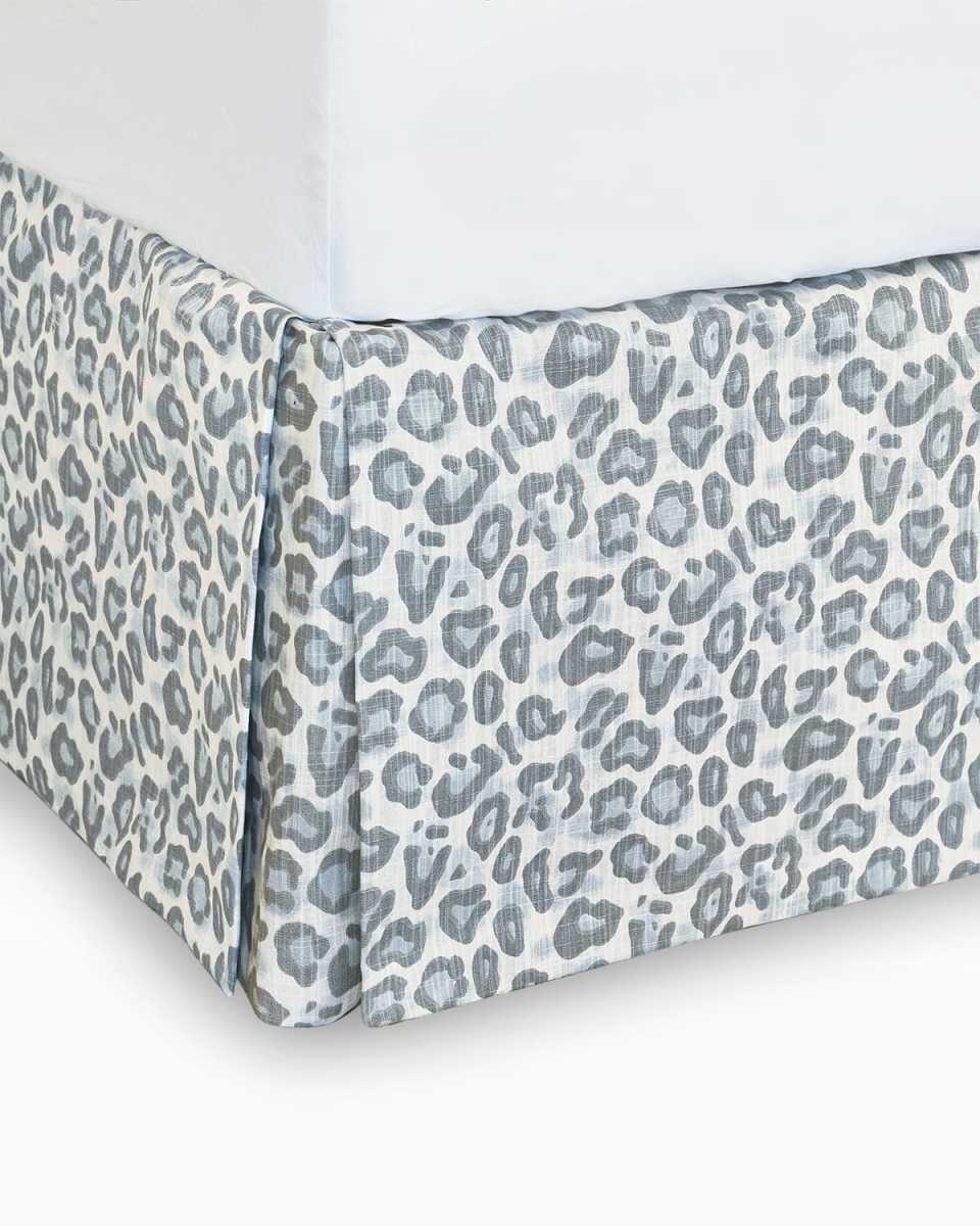 Liesl Leopard-Print King Dust Skirt