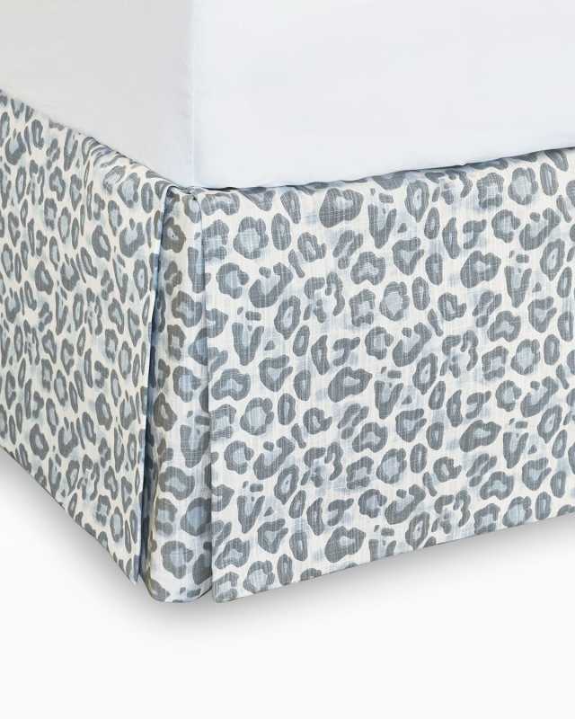 Liesl Leopard-Print King Dust Skirt