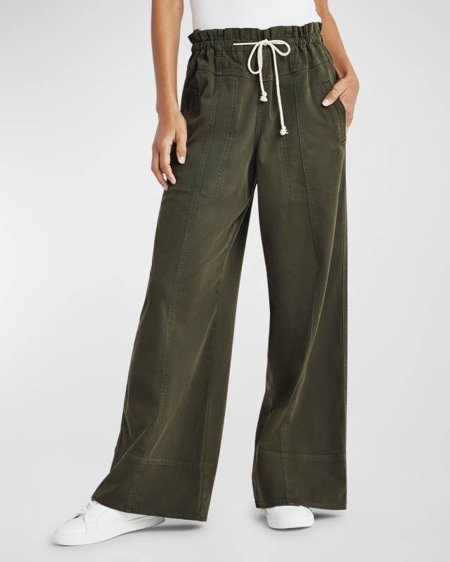 Annika Wide-Leg Drawstring Pants