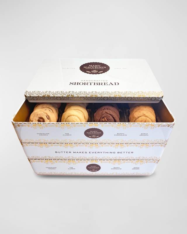 Variety Signature Cookie Tin, 3-Layer Tin of 72 Shortbread Cookies
