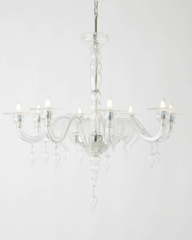 Embellished Venetian Glass Chandelier
