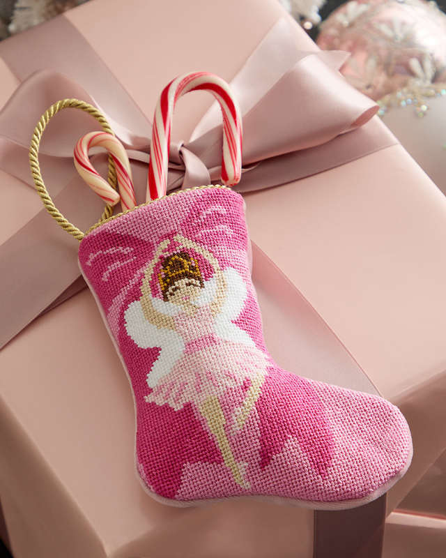 "The Brianna White Ballerina" Mini Bauble Stocking