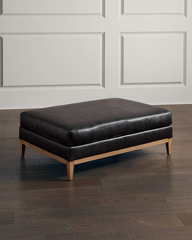 Darius Leather Ottoman