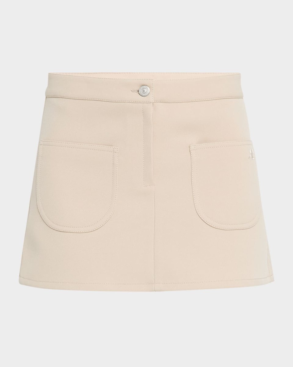 2-Pocket Twill Mini Skirt