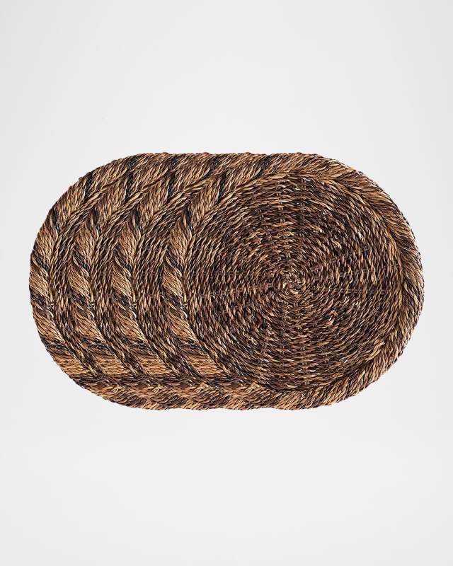 Rustic Rope Charger Plates, Set of 4