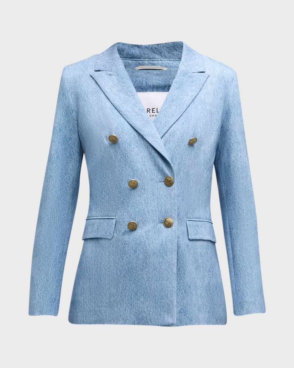 Negozio Heathered Double-Breasted Blazer