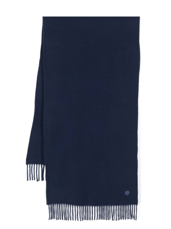 Chillax Fox-motif wool scarf