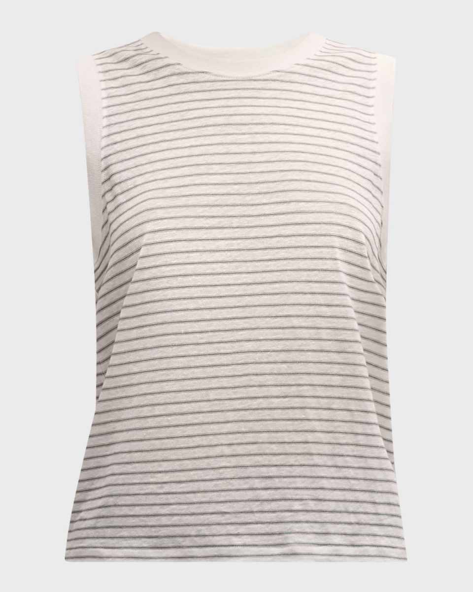 Stripe Crewneck Muscle T