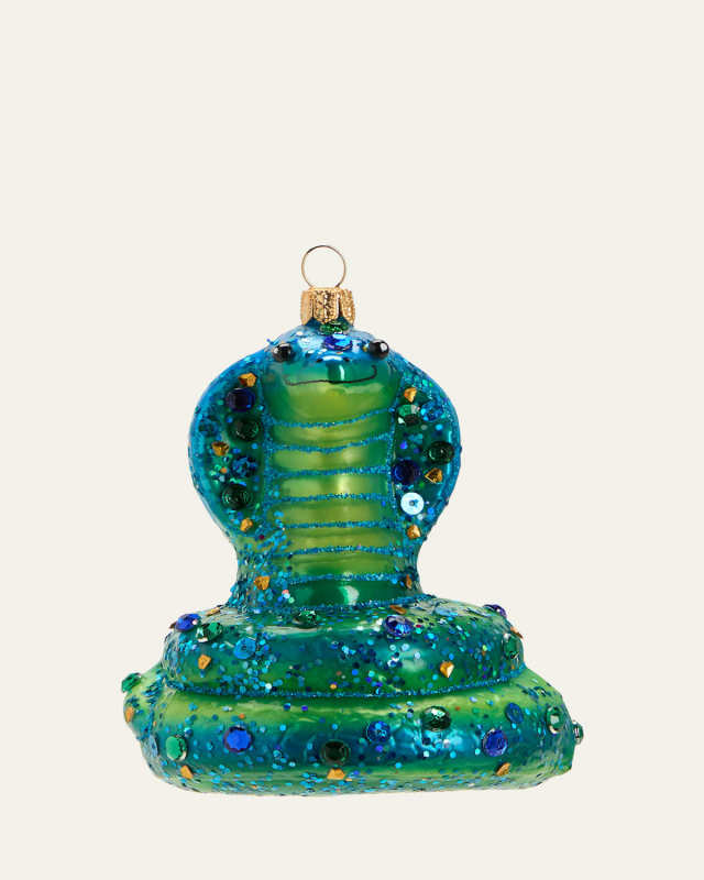 King Cobra Snake Christmas Ornament