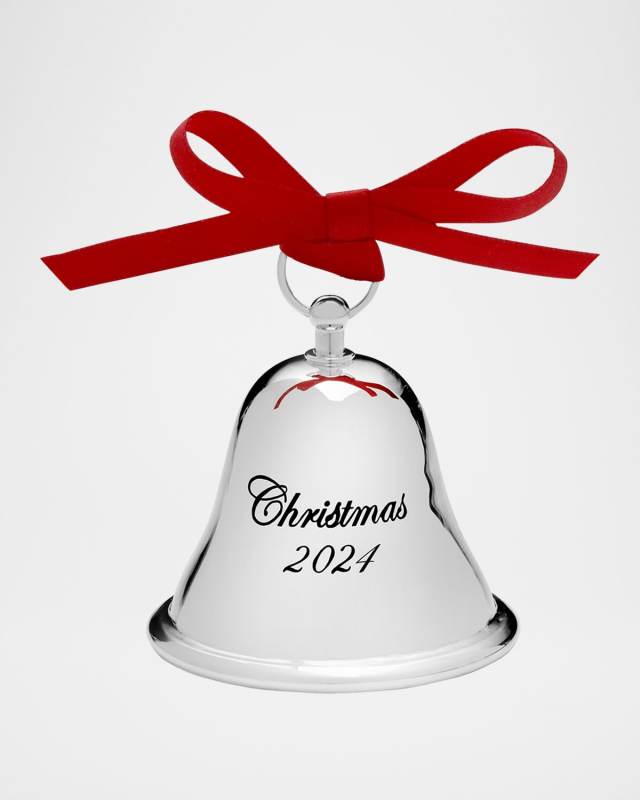 2024 Sterling Silver Christmas Bell Ornament, 5th Edition