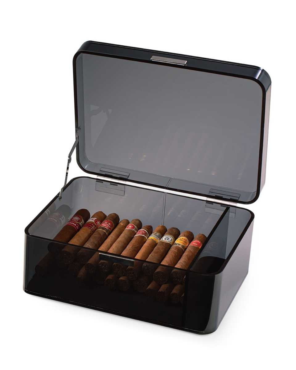 Drake Smoky Acrylic Humidor