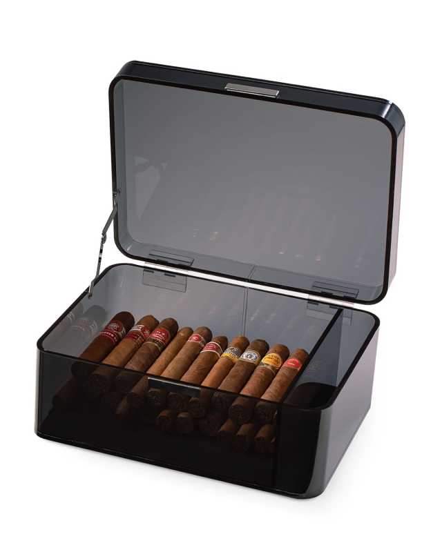 Drake Smoky Acrylic Humidor