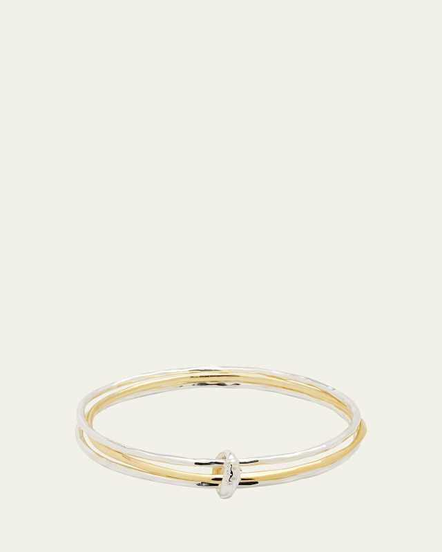 Mixed Texture Bangle Set in Chimera