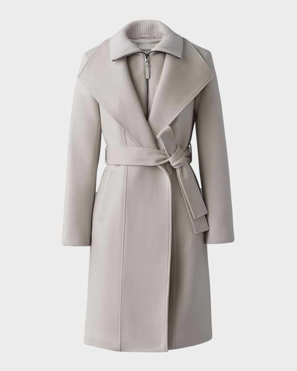 Norita Double-Face Belted Wool Coat