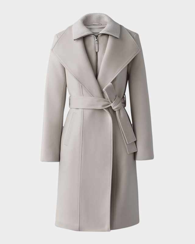Norita Double-Face Belted Wool Coat
