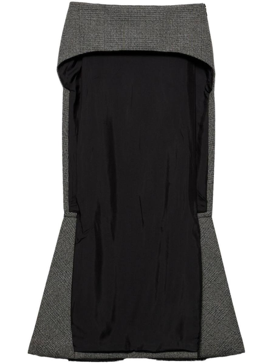 Prince-of-Wales pattern skirt