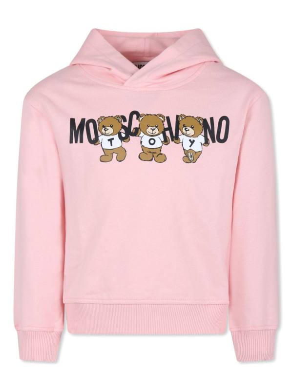 logo-print cotton hoodie