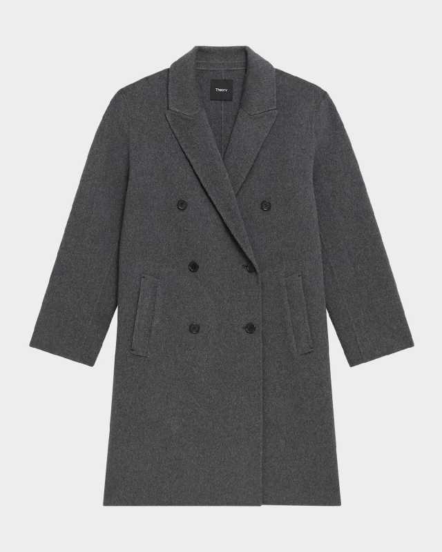 Relaxed Double-Breasted Coat
