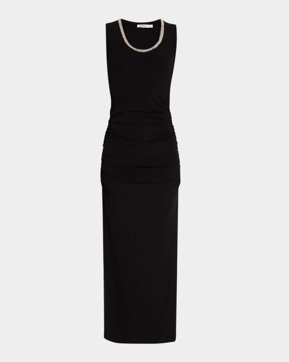 Fiamma Embellished Midi Tank Dress
