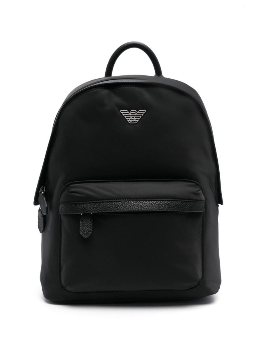 logo-plaque backpack