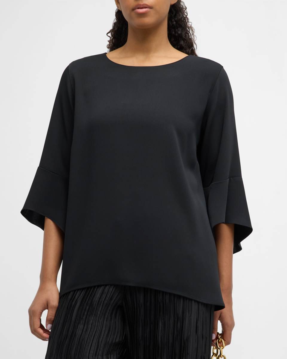 Julia Bell-Sleeve High-Low Tunic