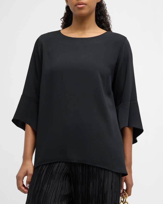 Julia Bell-Sleeve High-Low Tunic