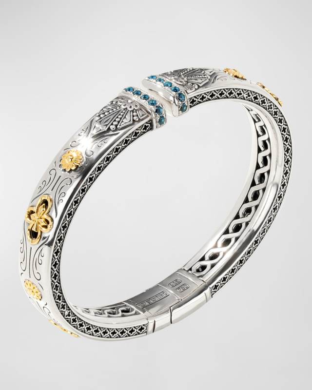 18k Gold Blue Spinel Bracelet