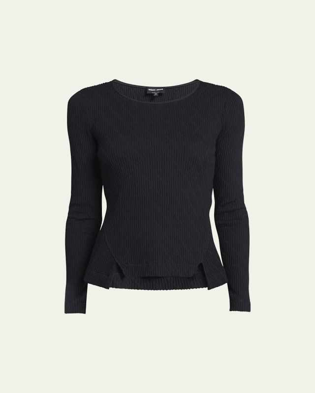 Textured Jersey Jacquard Sweater