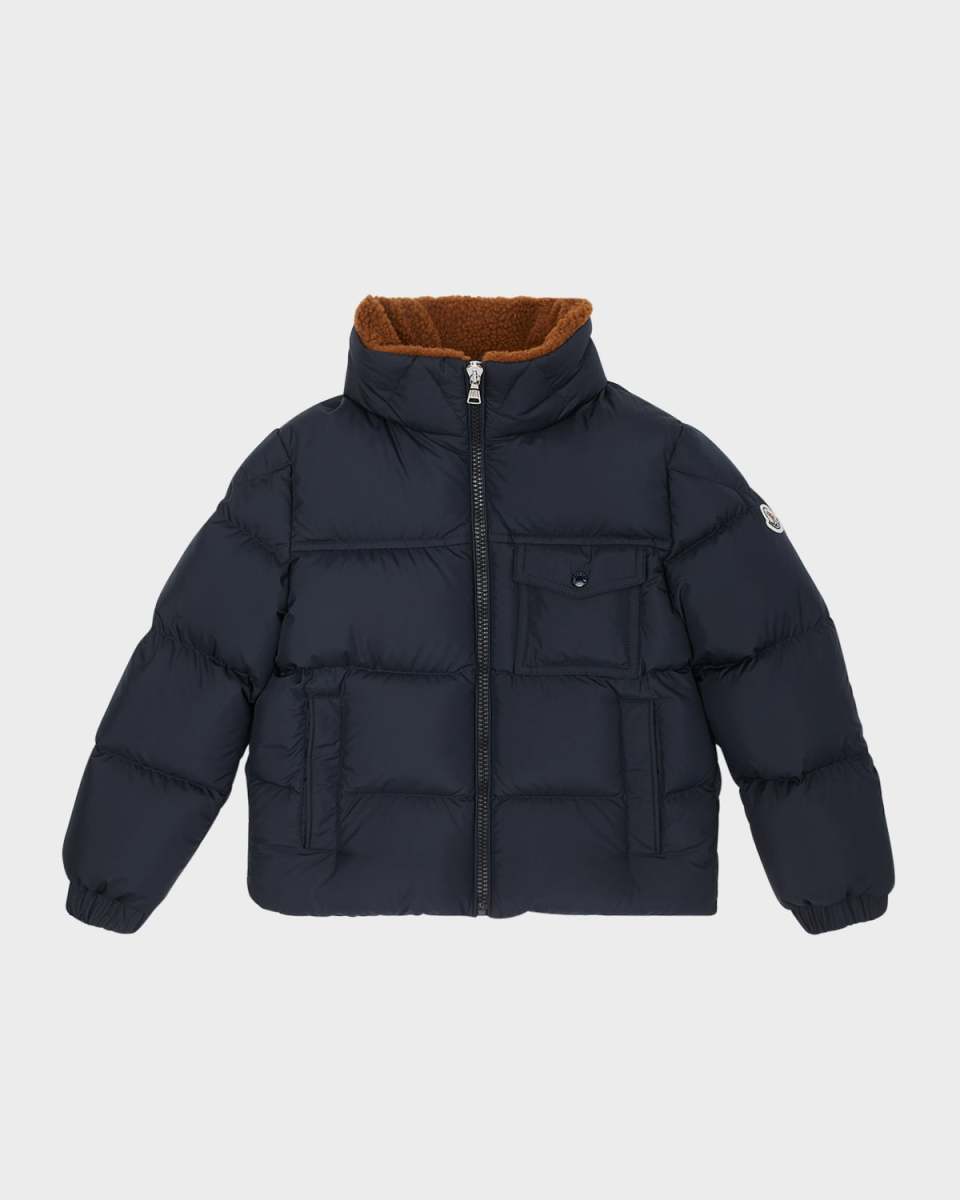 Boy's Cayden Faux Fur Trim Jacket, Size 4-6