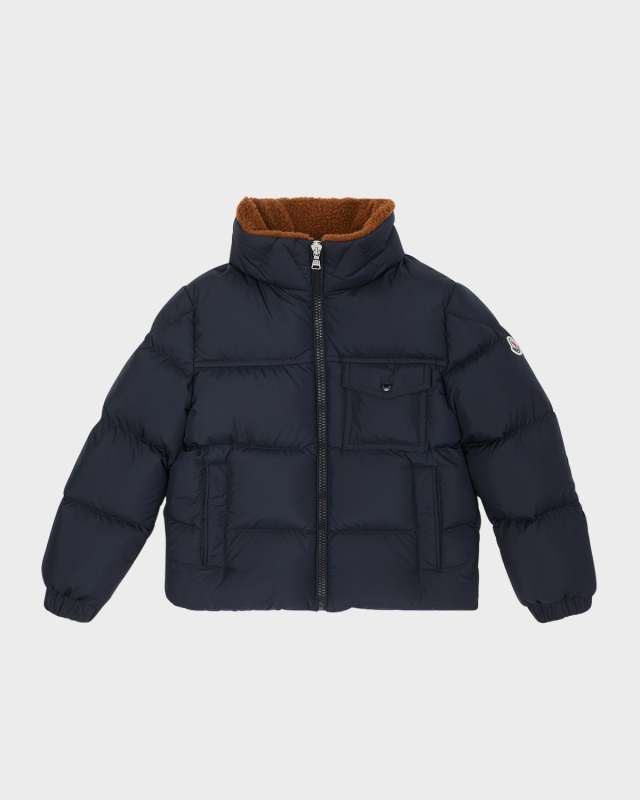 Boy's Cayden Faux Fur Trim Jacket, Size 4-6