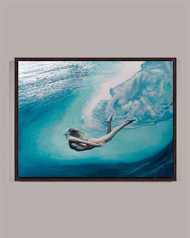 The Swimmer' Wall Art on Canvas