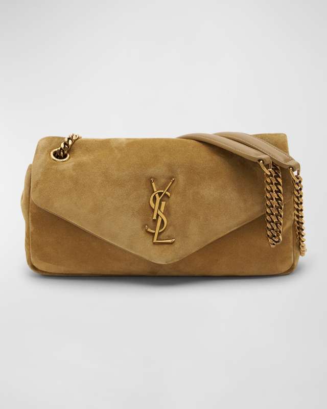 Calypso Small YSL Shoulder Bag in Suede