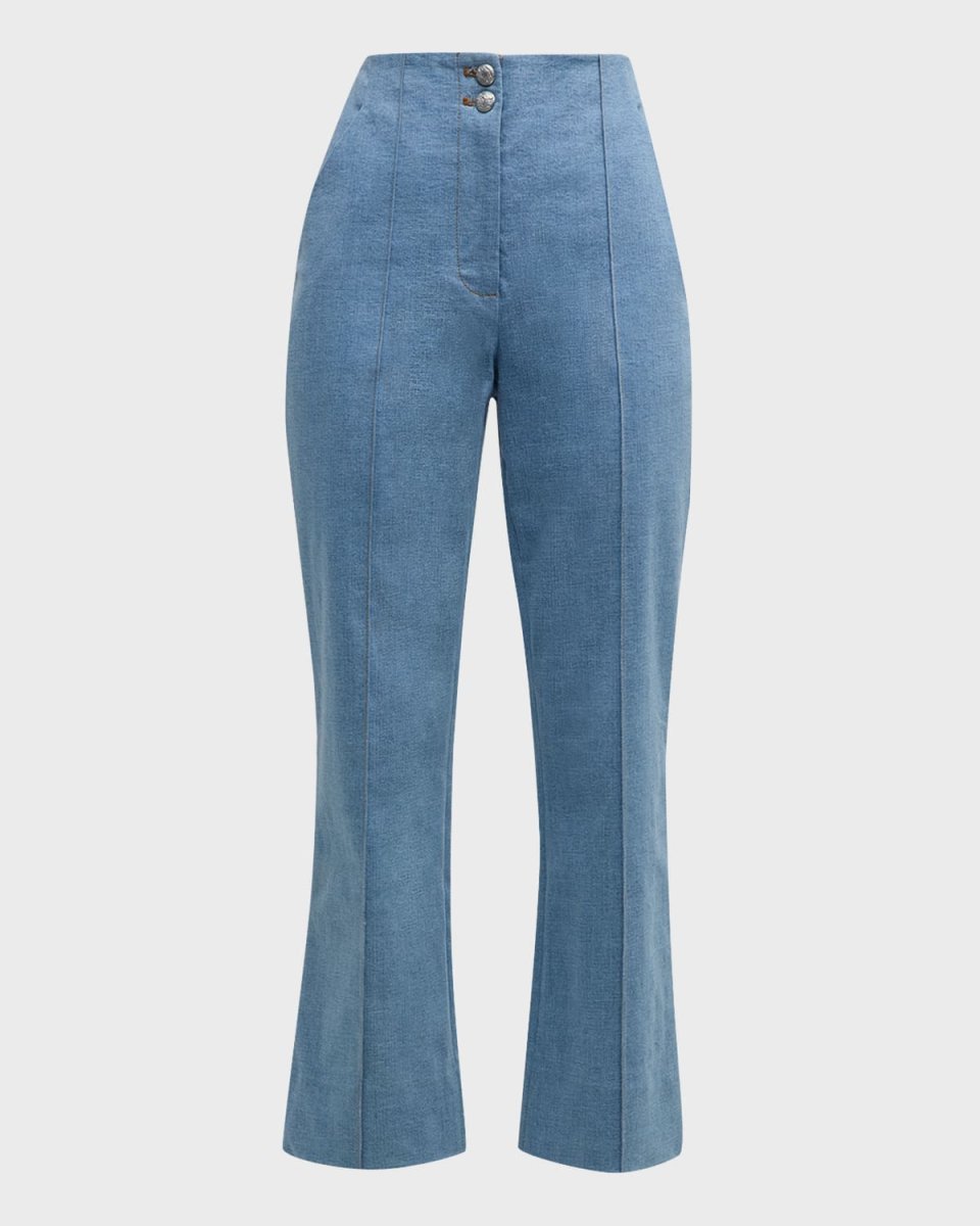 Kean Pintuck Denim Pants