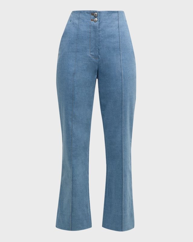 Kean Pintuck Denim Pants