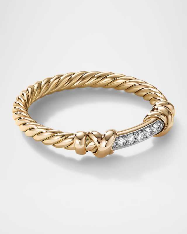 Petite Helena Wrap Band Ring, 4mm